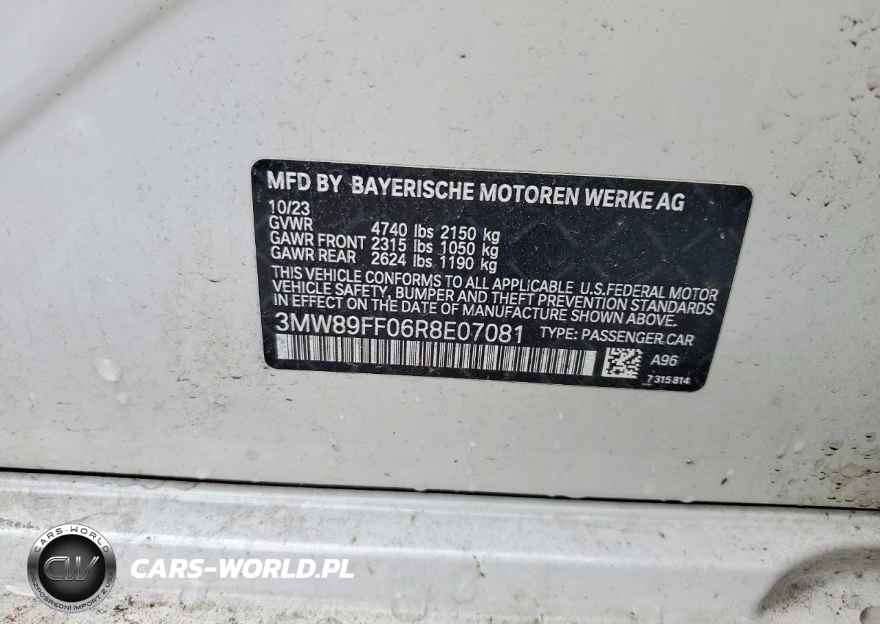 2024 BMW 330Xi VIN:3MW89FF06R8E07081 - 12