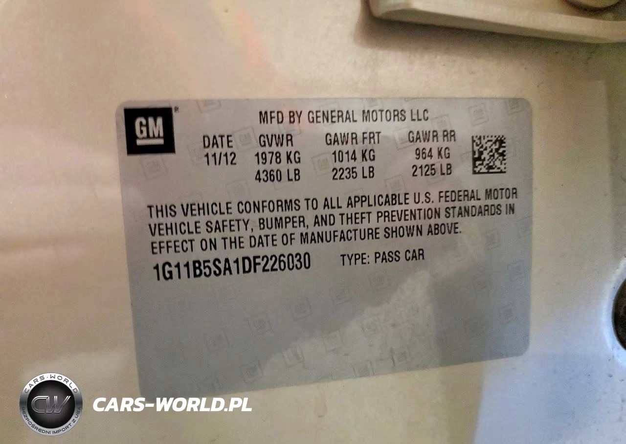 2013 Chevrolet Malibu Ls VIN:1G11B5SA1DF226030 - 12