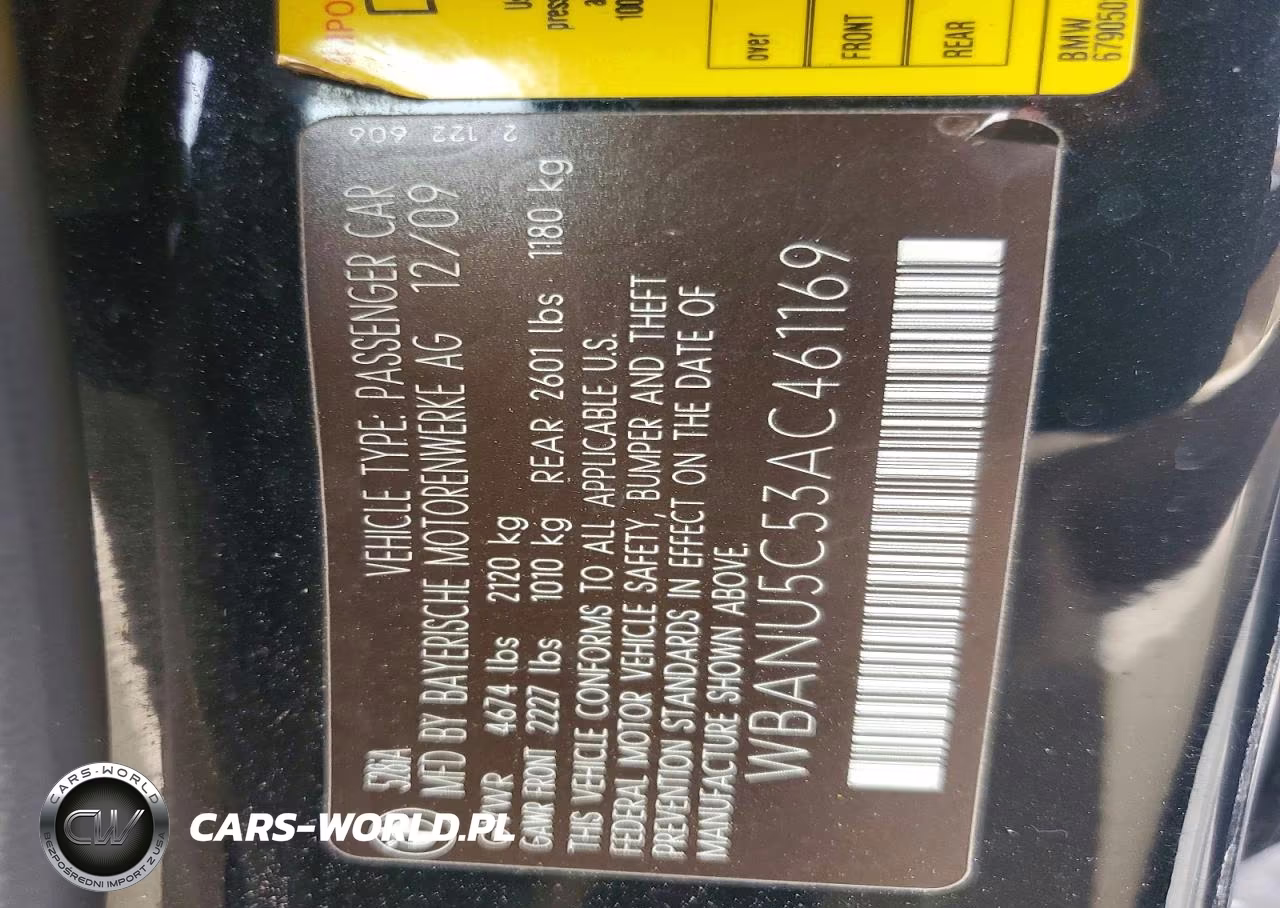 2010 BMW 528 I VIN:WBANU5C53AC461169 - 12