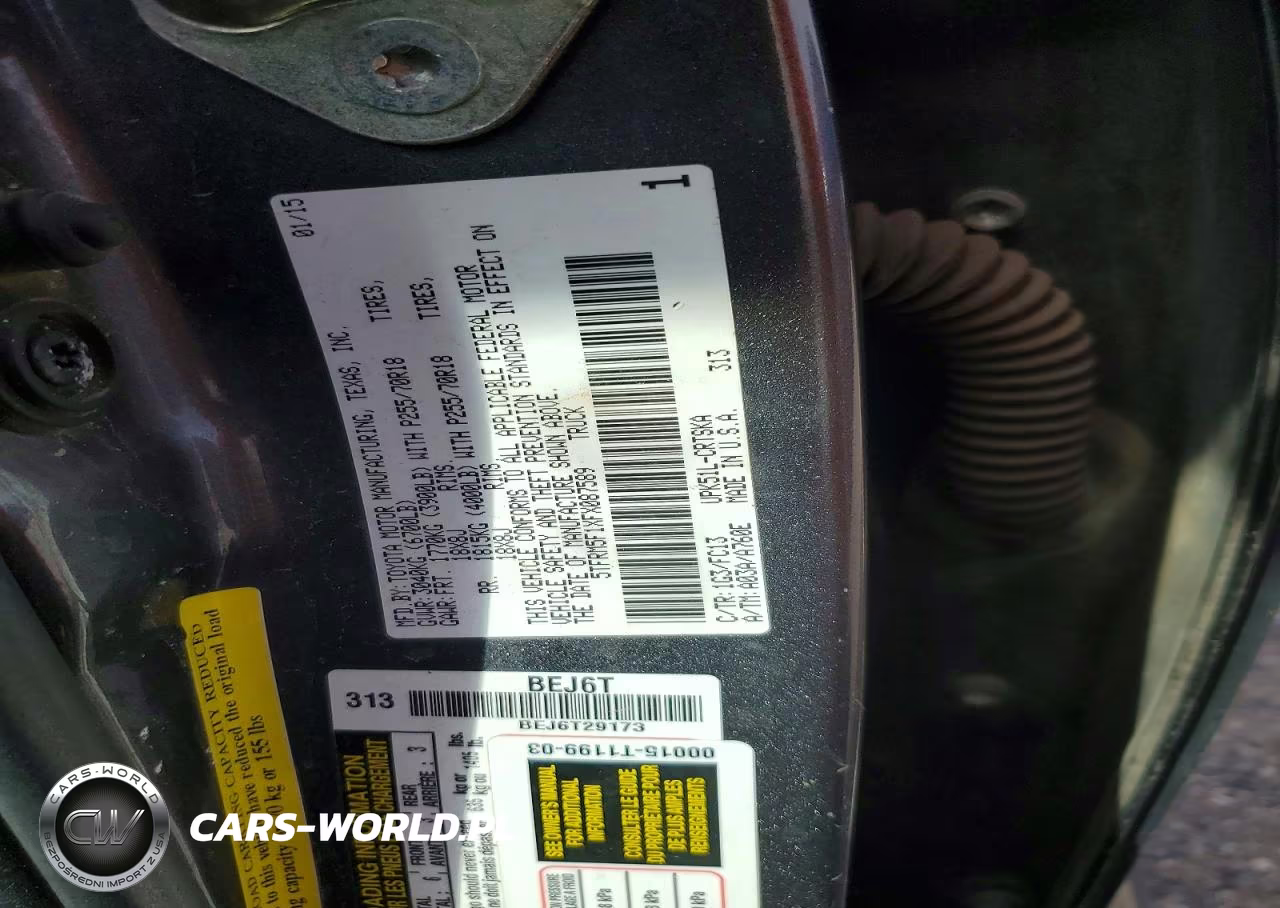 2015 Toyota Tundra Sr5 VIN:5TFRM5F1XFX087589 - 12