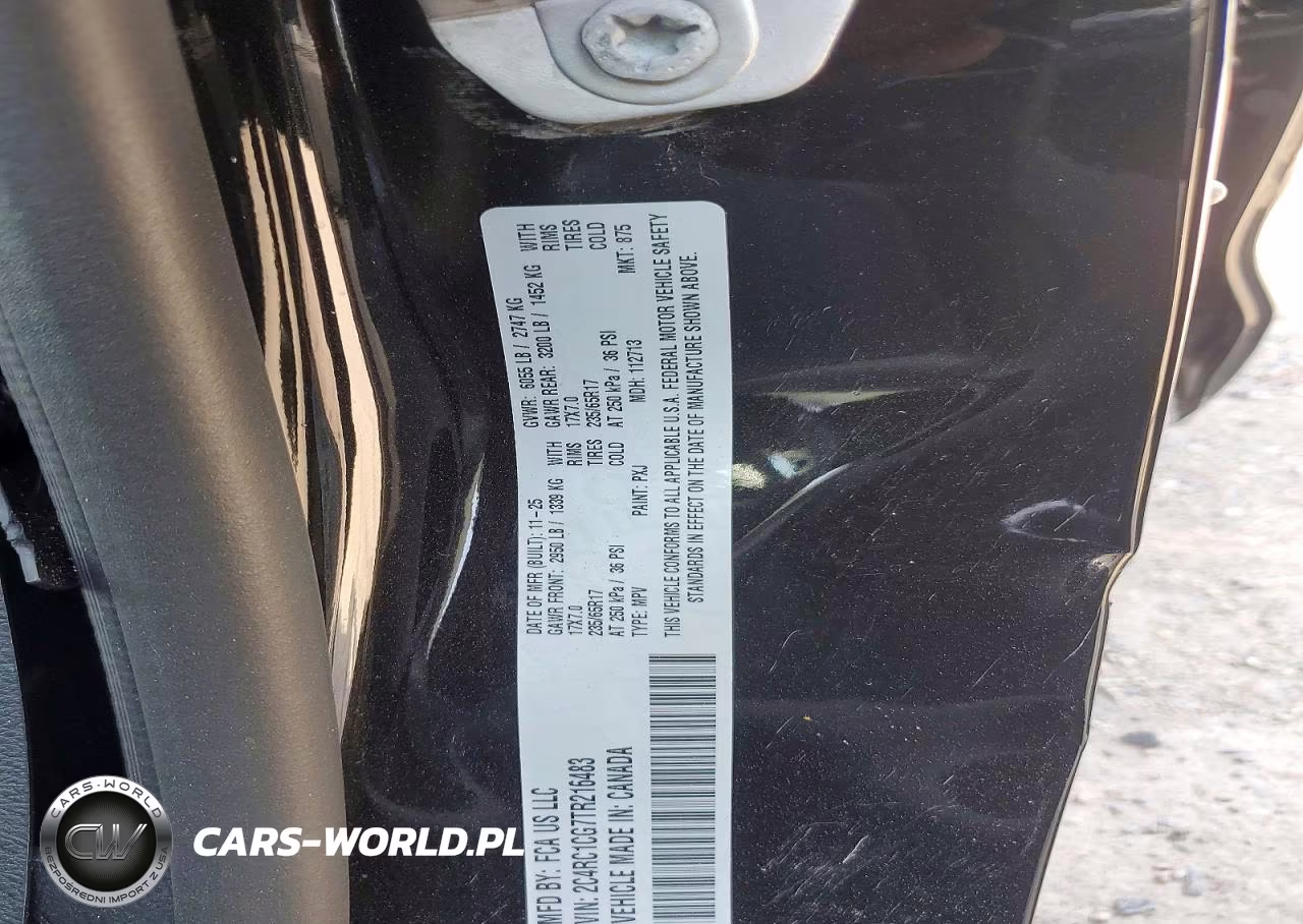 2026 Chrysler Voyager Lx VIN:2C4RC1CG7TR216483 - 13