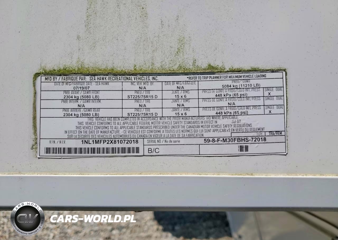 2008 Gulf Stream Seahawk Camper VIN:1NL1MFP2X81072018 - 9
