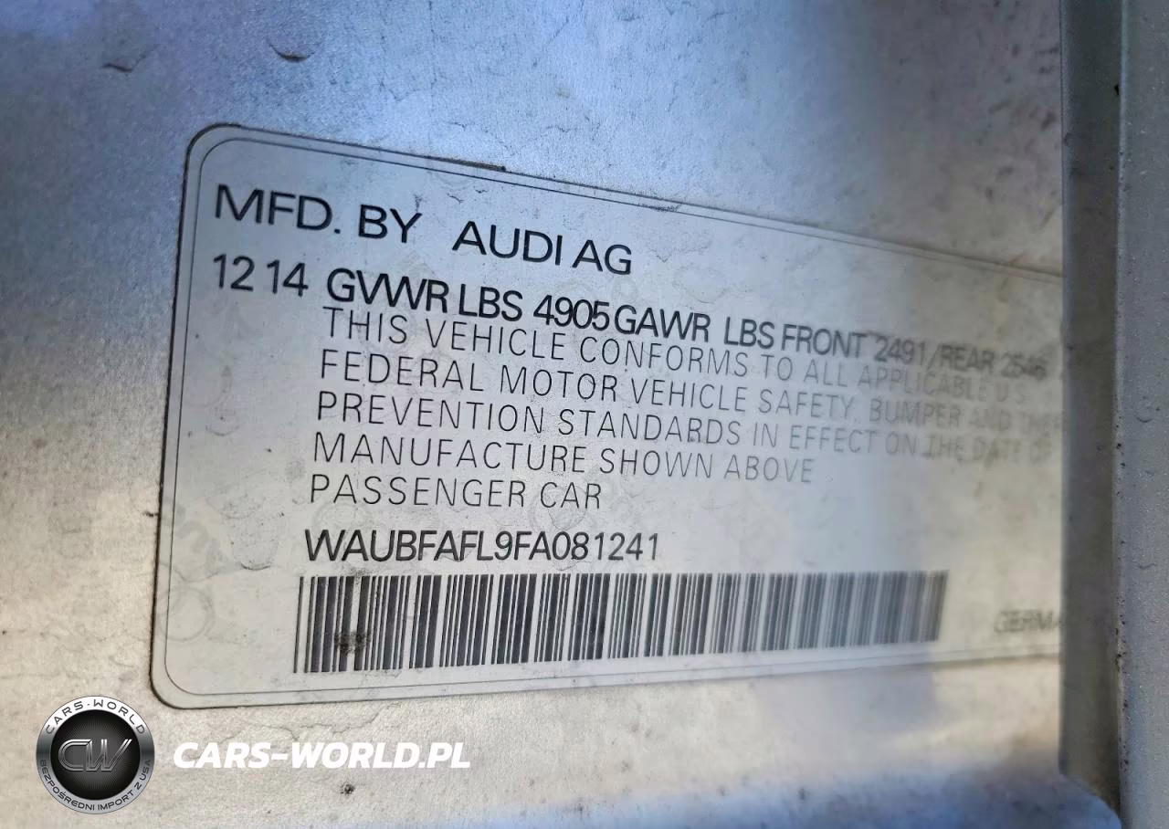 2015 Audi A4 Premium VIN:WAUBFAFL9FA081241 - 13