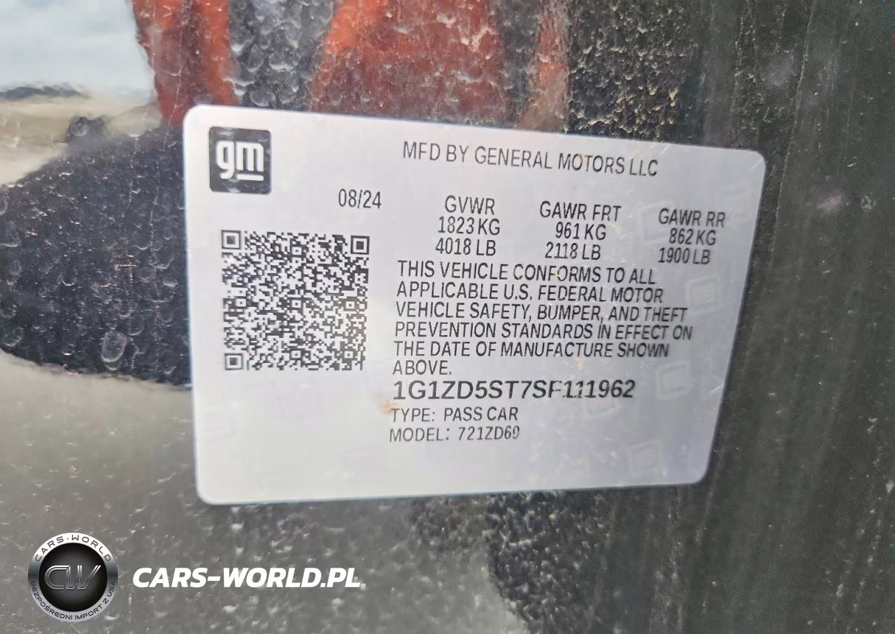 2025 Chevrolet Malibu Lt VIN:1G1ZD5ST7SF111962 - 12