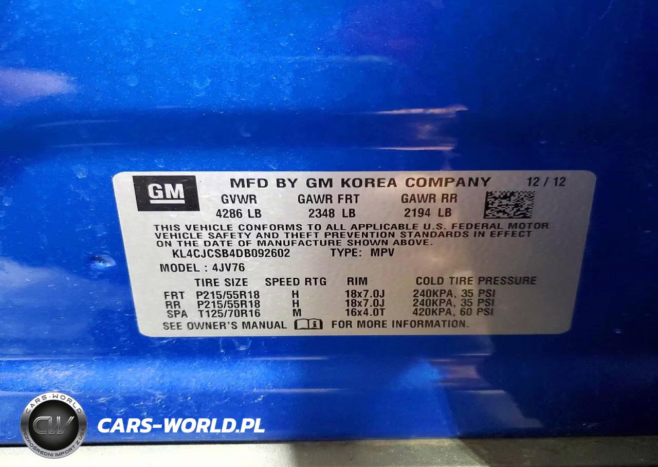 2013 Buick Encore VIN:KL4CJCSB4DB092602 - 13
