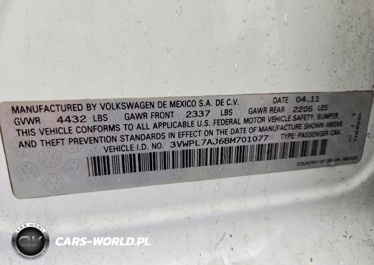 2011 Volkswagen Jetta Tdi VIN:3VWPL7AJ6BM701077 - 12