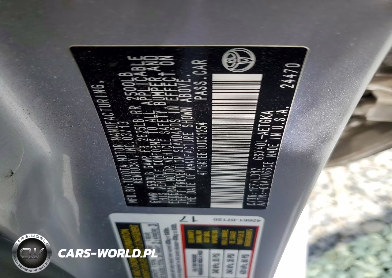 2013 Toyota Avalon Xle VIN:4T1BK1EB1DU031254 - 12