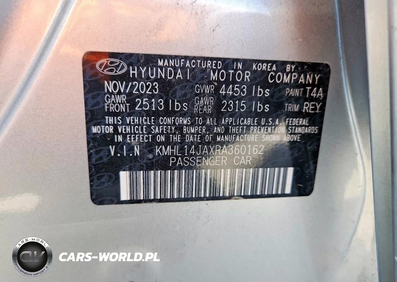 2024 Hyundai Sonata Sel VIN:KMHL14JAXRA360162 - 13