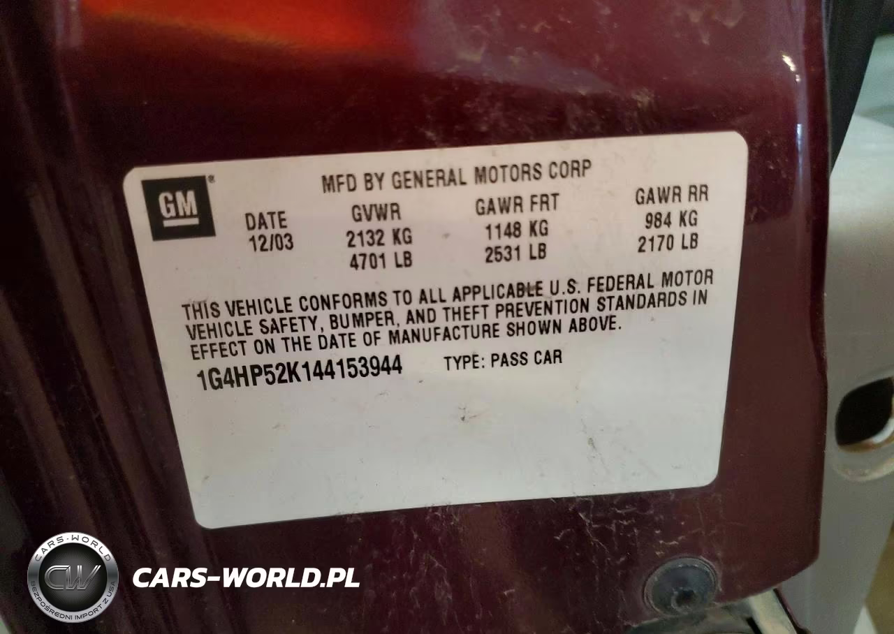 2004 Buick Le Sabre VIN:1G4HP52K144153944 - 12