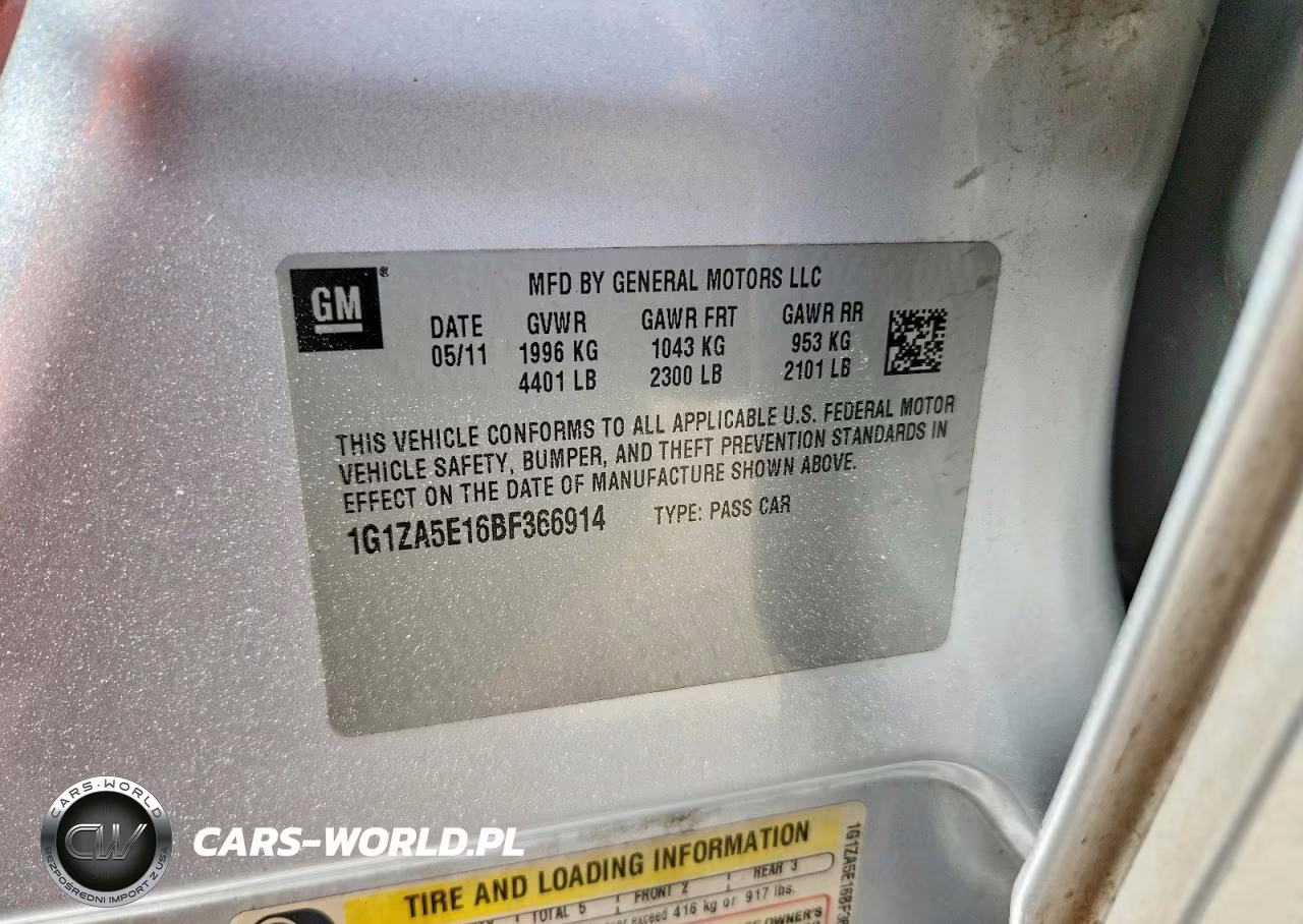 2011 Chevrolet Malibu Ls VIN:1G1ZA5E16BF366914 - 12