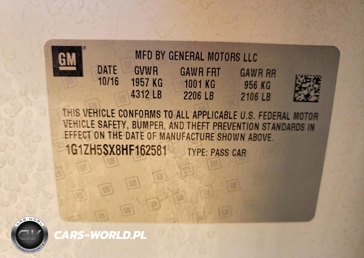 2017 Chevrolet Malibu Premier VIN:1G1ZH5SX8HF162581 - 12