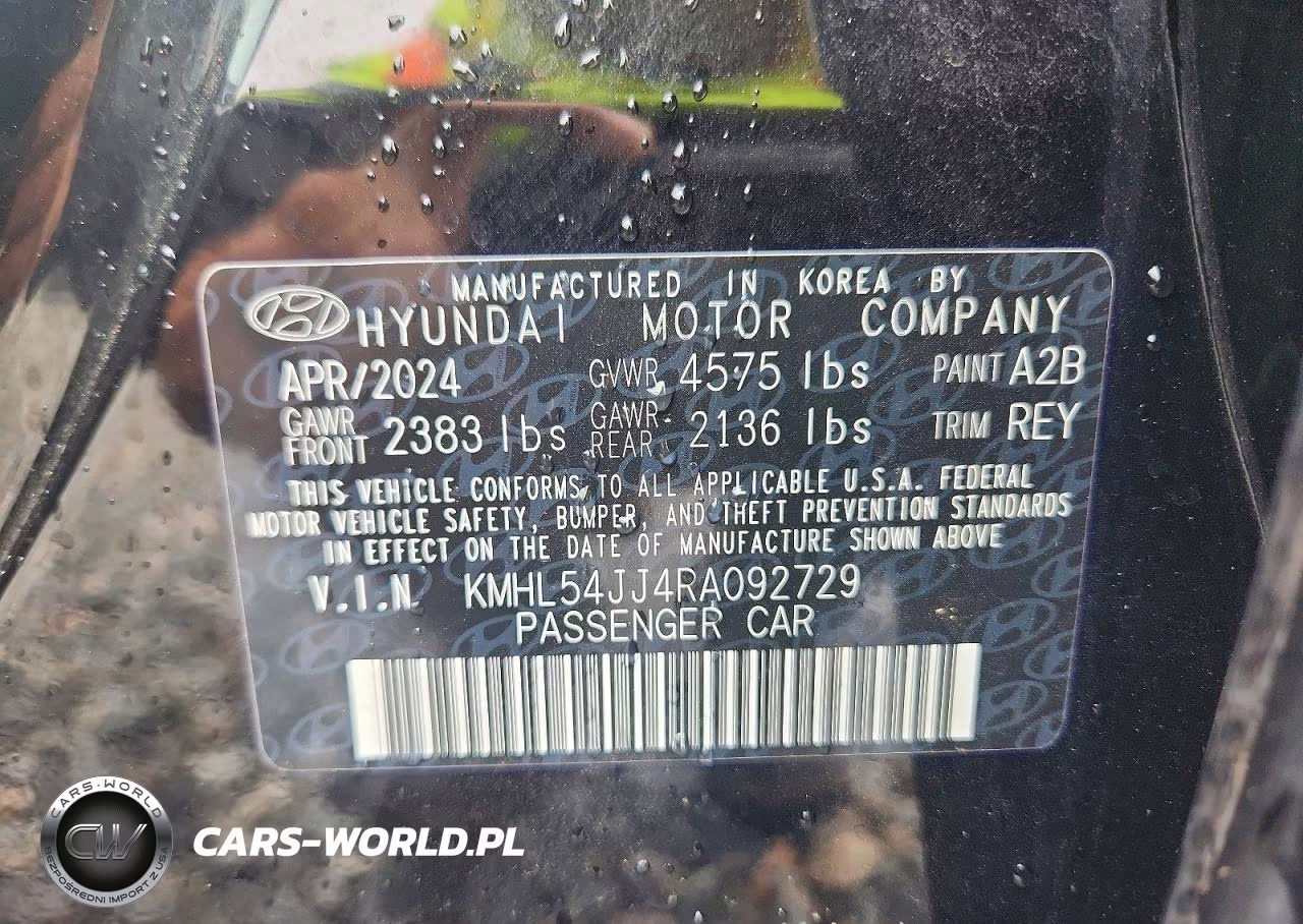 2024 Hyundai Sonata Hybrid Limited VIN:KMHL54JJ4RA092729 - 12