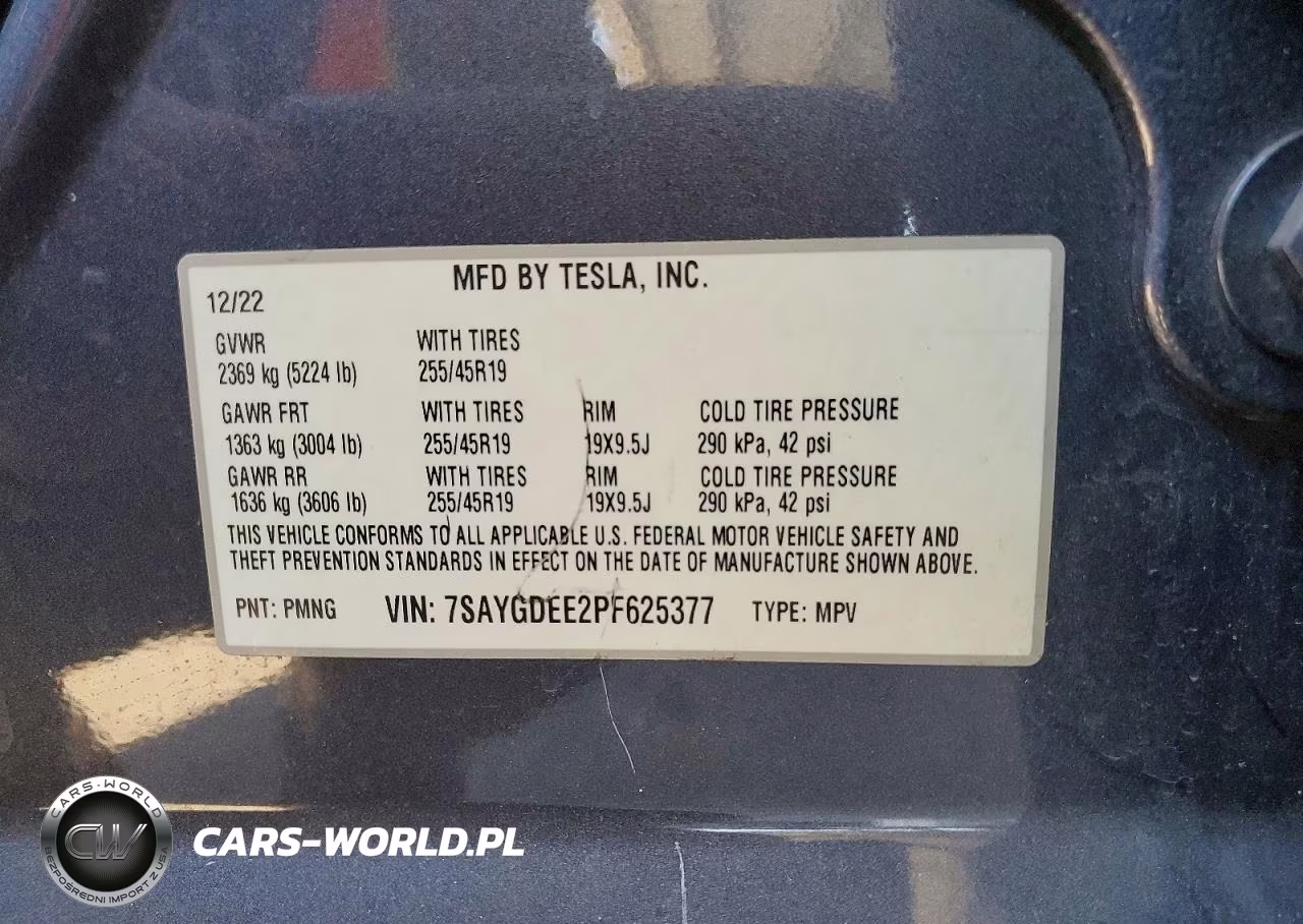 2023 Tesla Model Y VIN:7SAYGDEE2PF625377 - 12