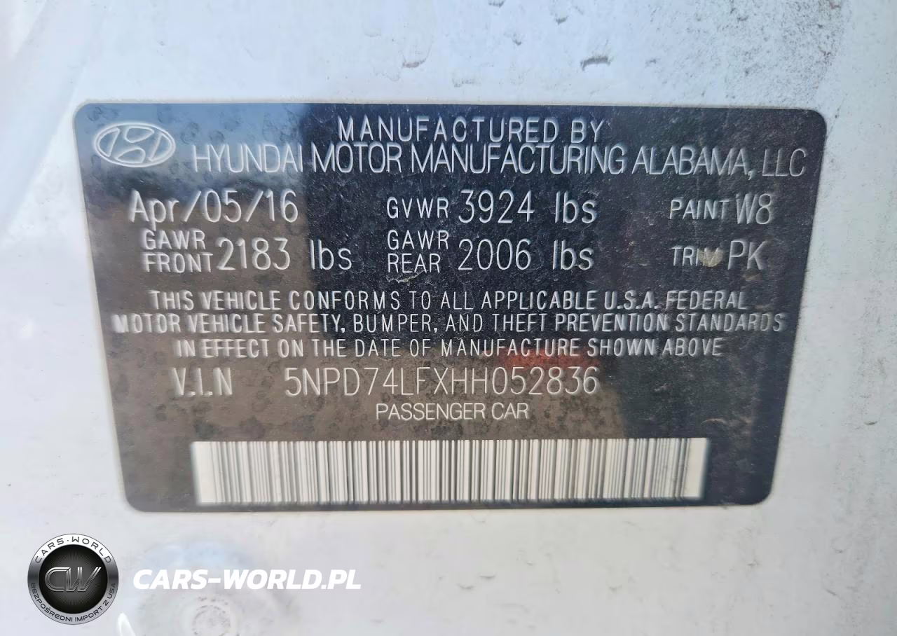 2017 Hyundai Elantra Se VIN:5NPD74LFXHH052836 - 13