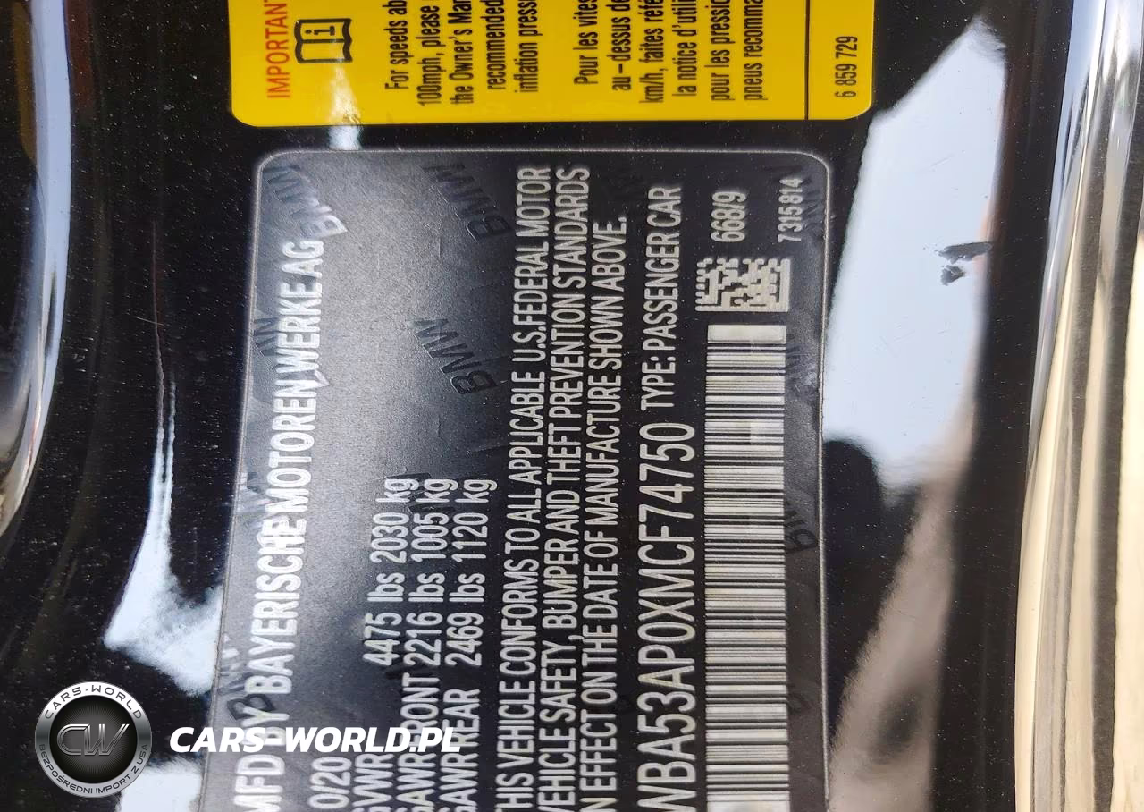 2021 BMW 430I VIN:WBA53AP0XMCF74750 - 13