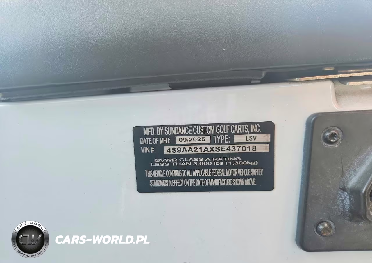 2025 Sundance Golf Cart VIN:4S9AA21AXSE437018 - 10