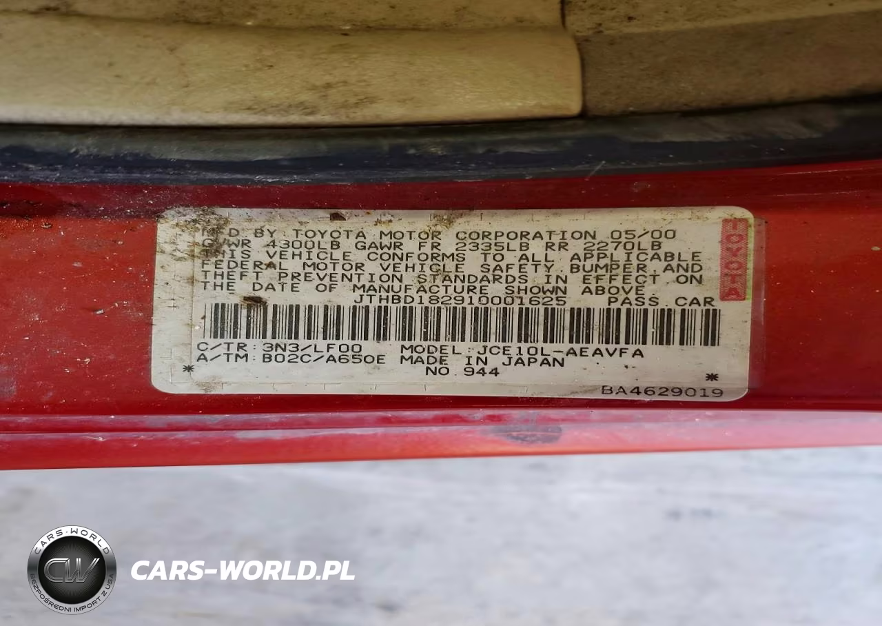2001 Lexus Is 300 VIN:JTHBD182910001625 - 12
