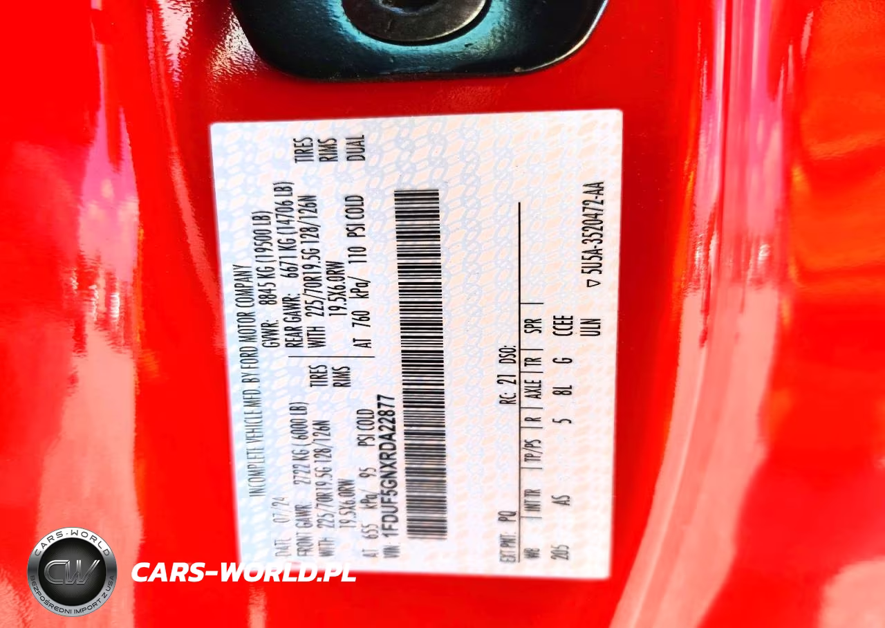 2024 Ford F550 Super Duty VIN:1FDUF5GNXRDA22877 - 12