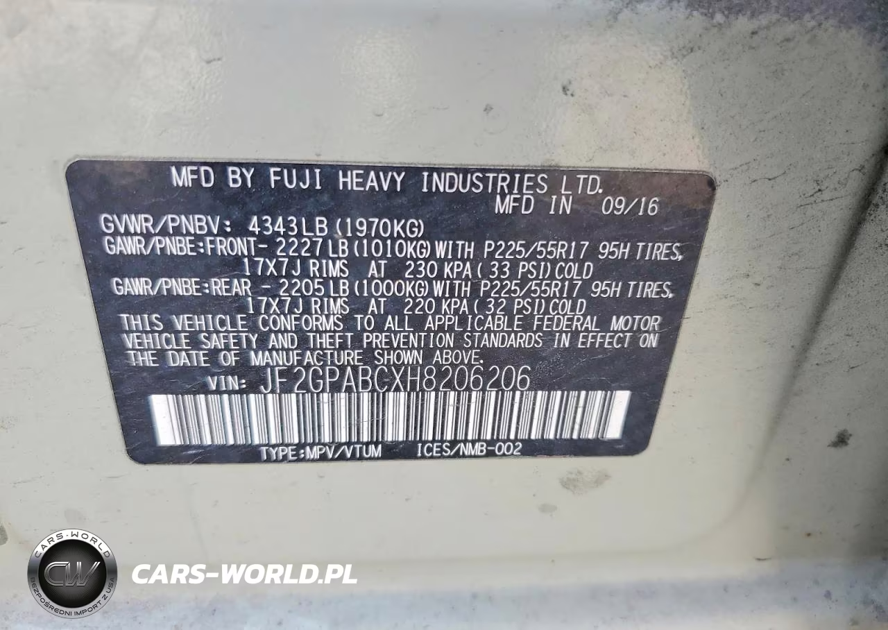 2017 Subaru Crosstrek Premium VIN:JF2GPABCXH8206206 - 12