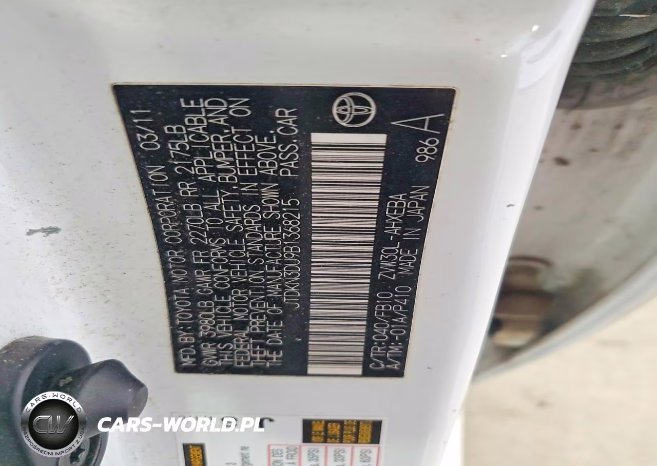2011 Toyota Prius Two VIN:JTDKN3DU9B1368215 - 12