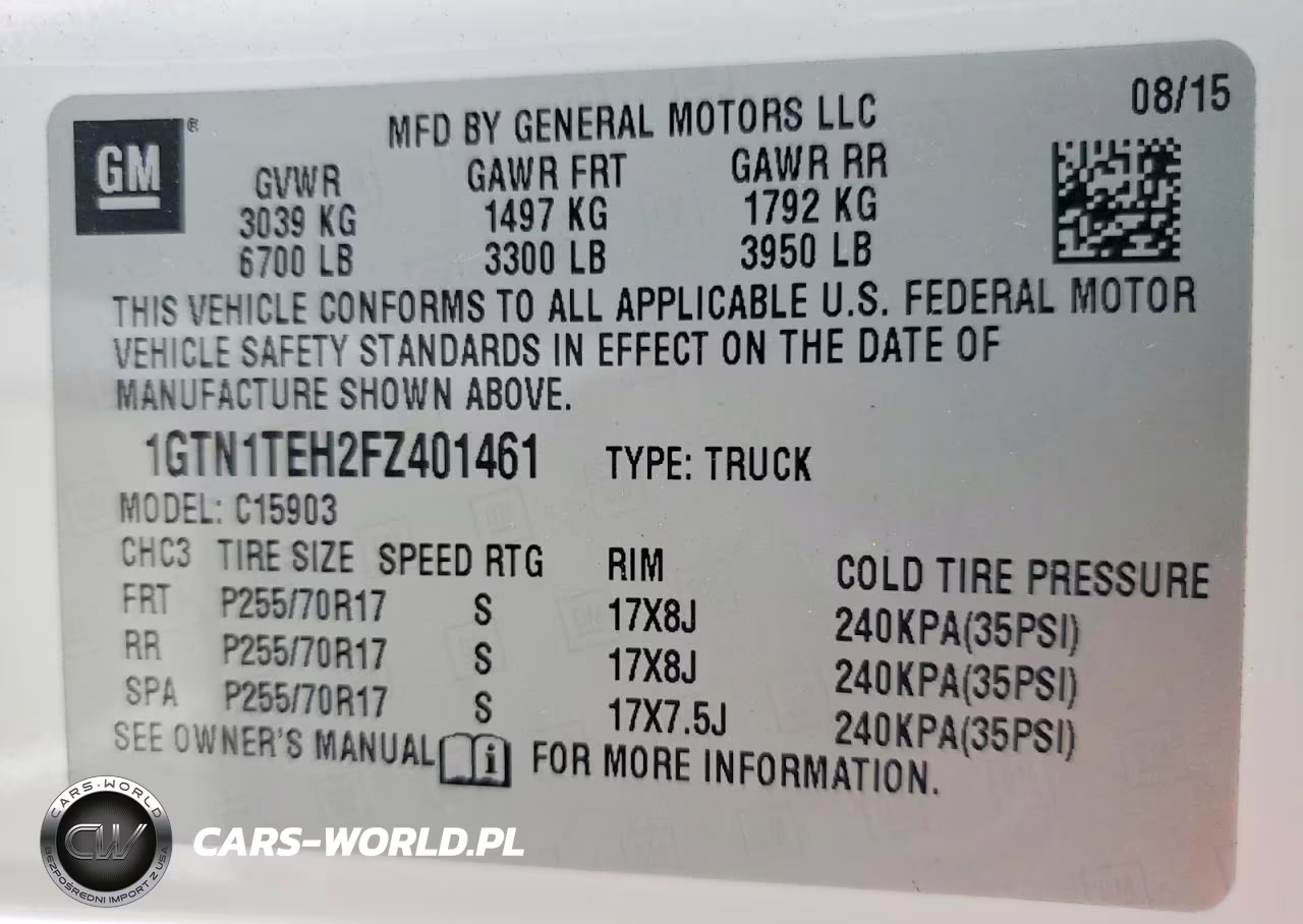 2015 GMC Sierra C1500 VIN:1GTN1TEH2FZ401461 - 12