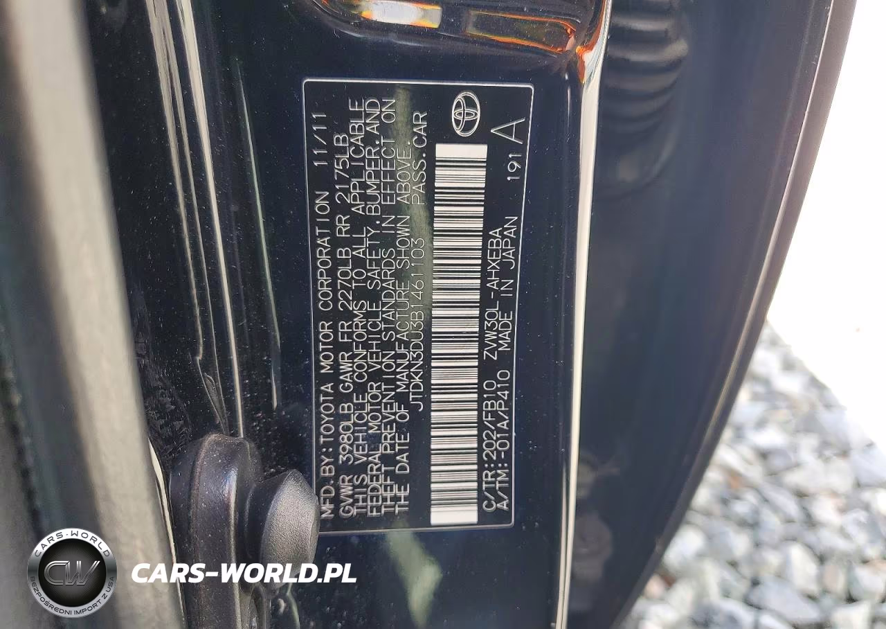 2011 Toyota Prius Two VIN:JTDKN3DU3B1461103 - 12