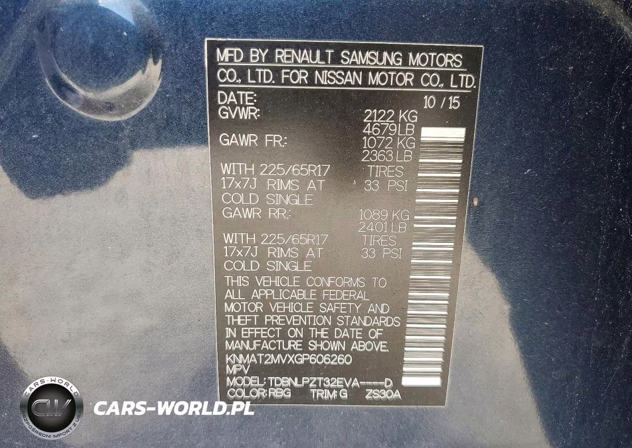 2016 Nissan Rogue S VIN:KNMAT2MVXGP606260 - 13