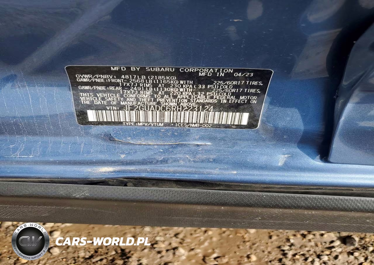 2024 Subaru Crosstrek Premium VIN:JF2GUADC6RH223124 - 12