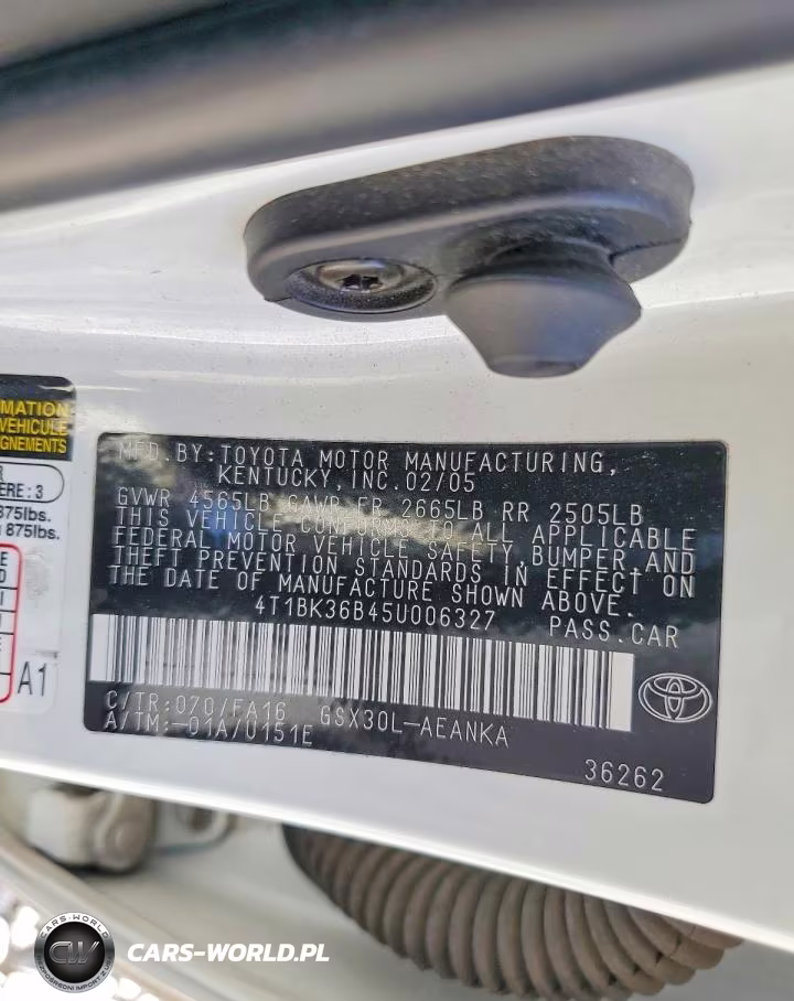 2005 Toyota Avalon Xl VIN:4T1BK36B45U006327 - 12