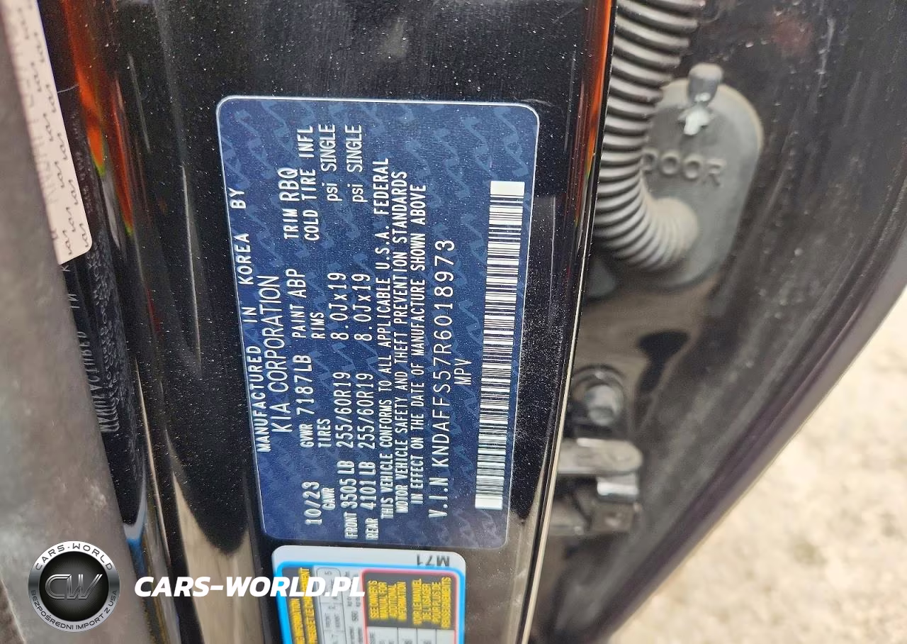 2024 Kia Ev9 Wind VIN:KNDAFFS57R6018973 - 14