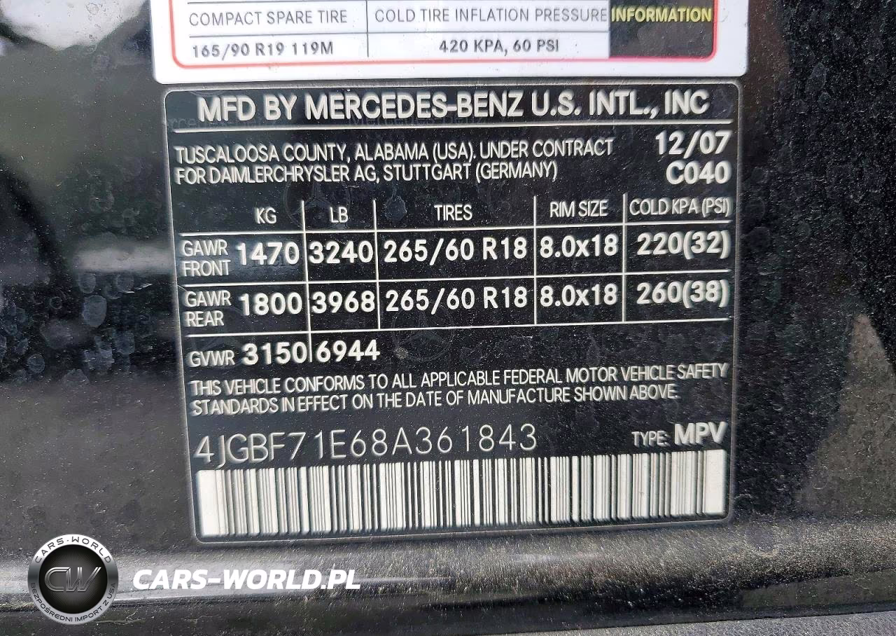2008 Mercedes-Benz Gl 450 4Matic VIN:4JGBF71E68A361843 - 13