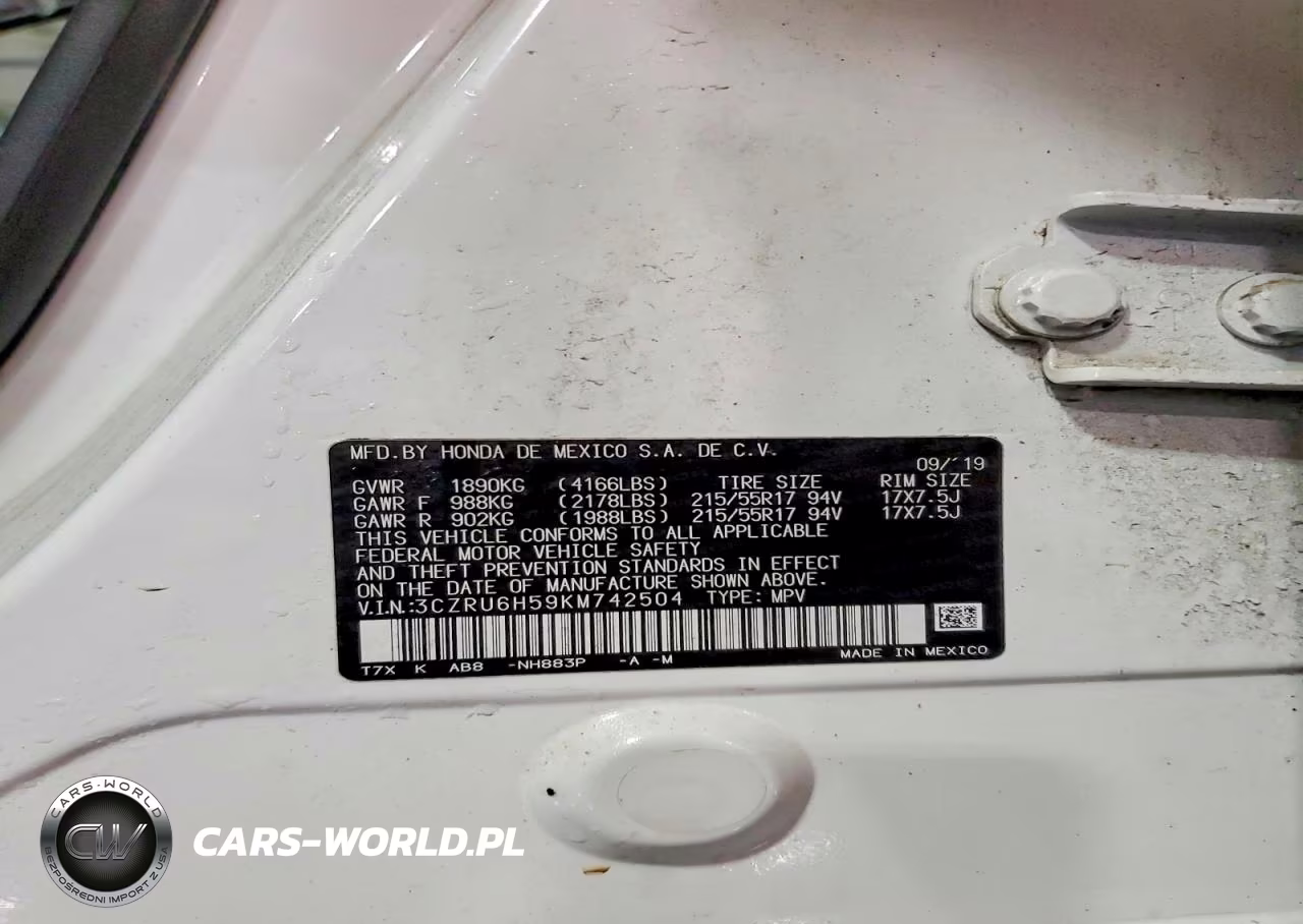 2019 Honda Hr-V Ex VIN:3CZRU6H59KM742504 - 13