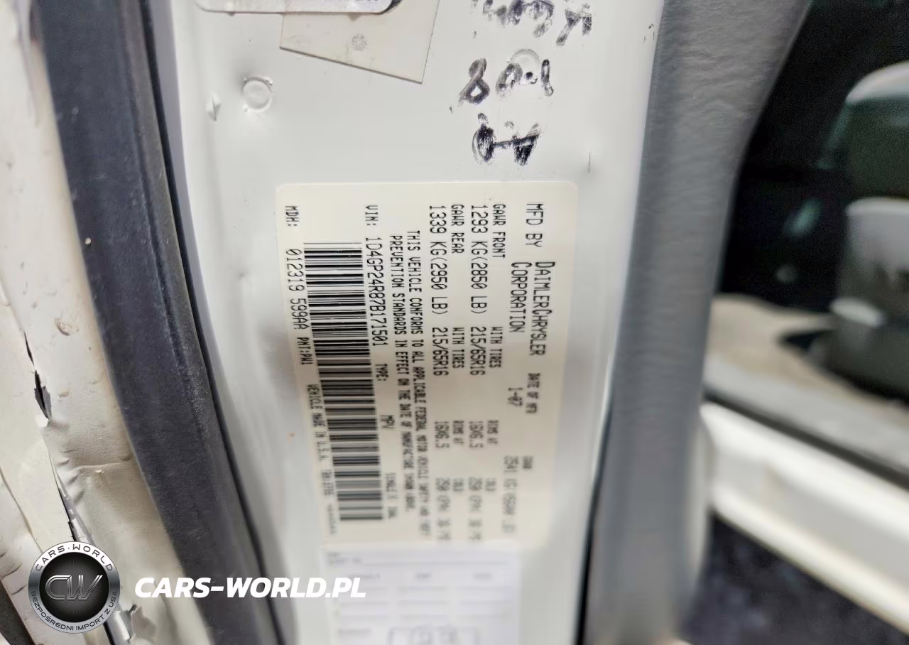 2007 Dodge Grand Caravan Se VIN:1D4GP24R87B171501 - 13
