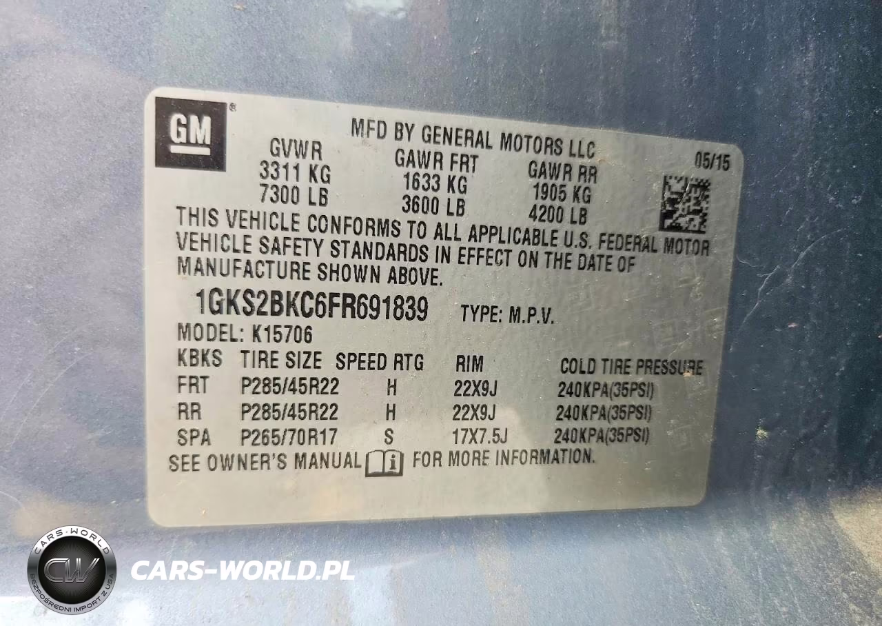 2015 GMC Yukon Slt VIN:1GKS2BKC6FR691839 - 13