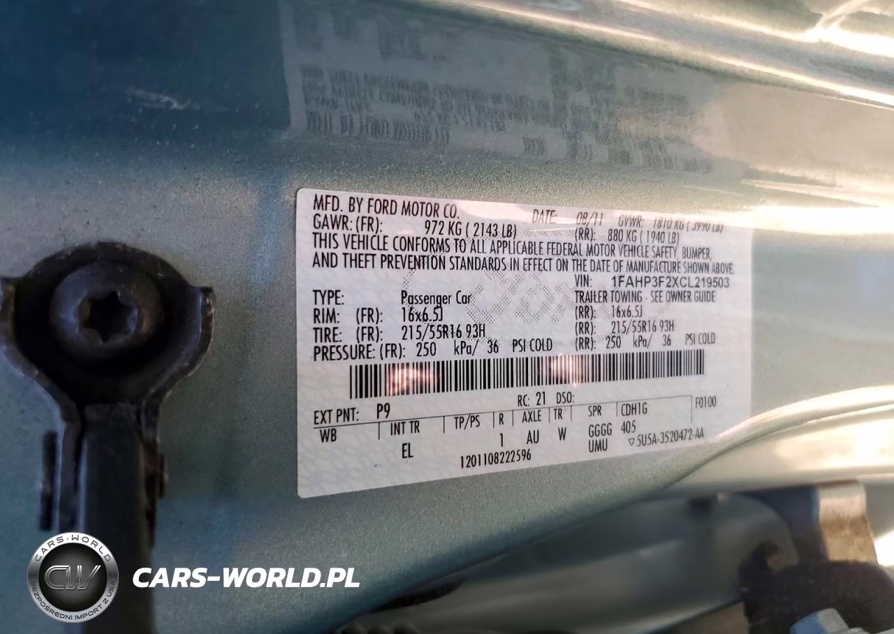 2012 Ford Focus Se VIN:1FAHP3F2XCL219503 - 12