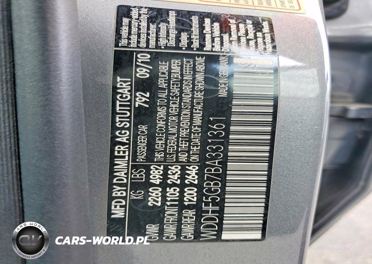 2011 Mercedes-Benz E 350 VIN:WDDHF5GB7BA331361 - 12