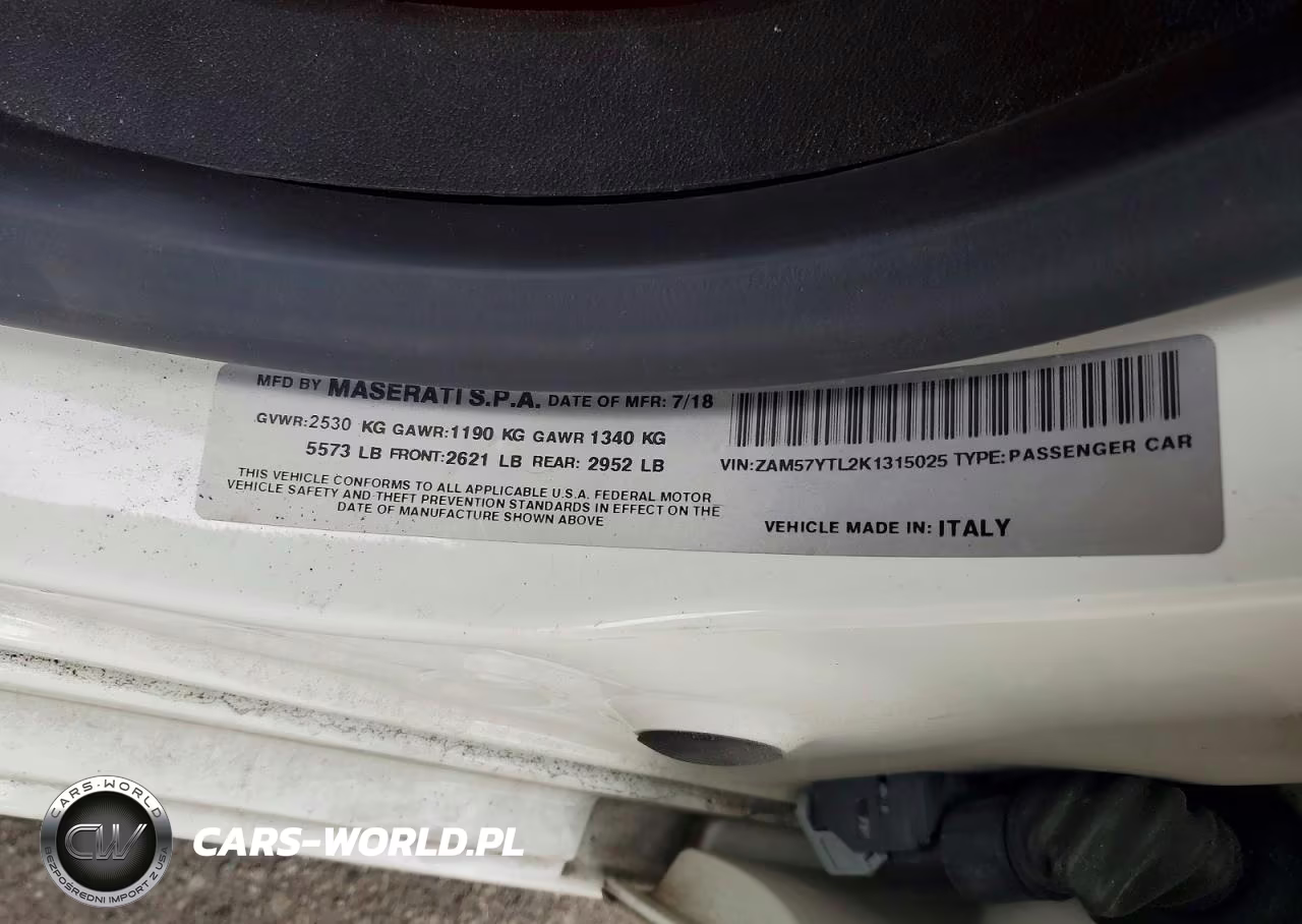 2019 Maserati Ghibli S VIN:ZAM57YTL2K1315025 - 13