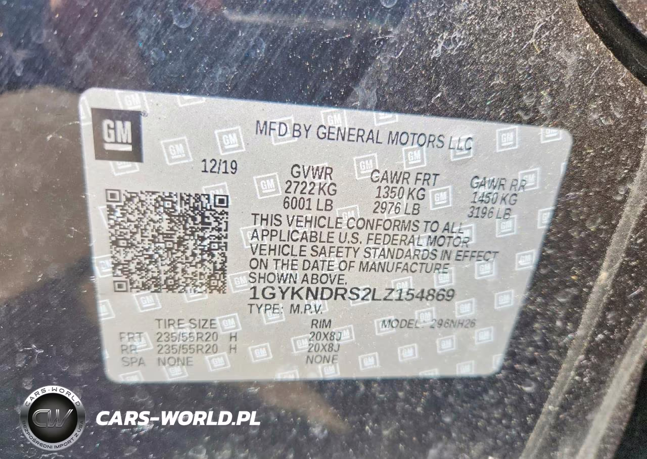 2020 Cadillac Xt5 Premium Luxury VIN:1GYKNDRS2LZ154869 - 14