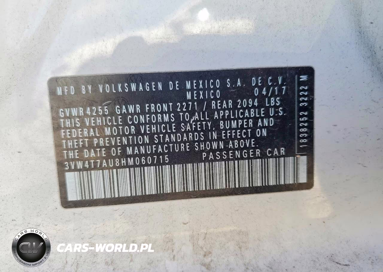 2017 Volkswagen Gti S VIN:3VW4T7AU8HM060715 - 12