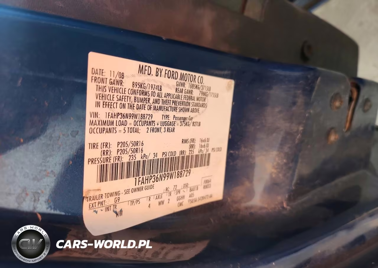 2009 Ford Focus Ses VIN:1FAHP36N99W188729 - 13