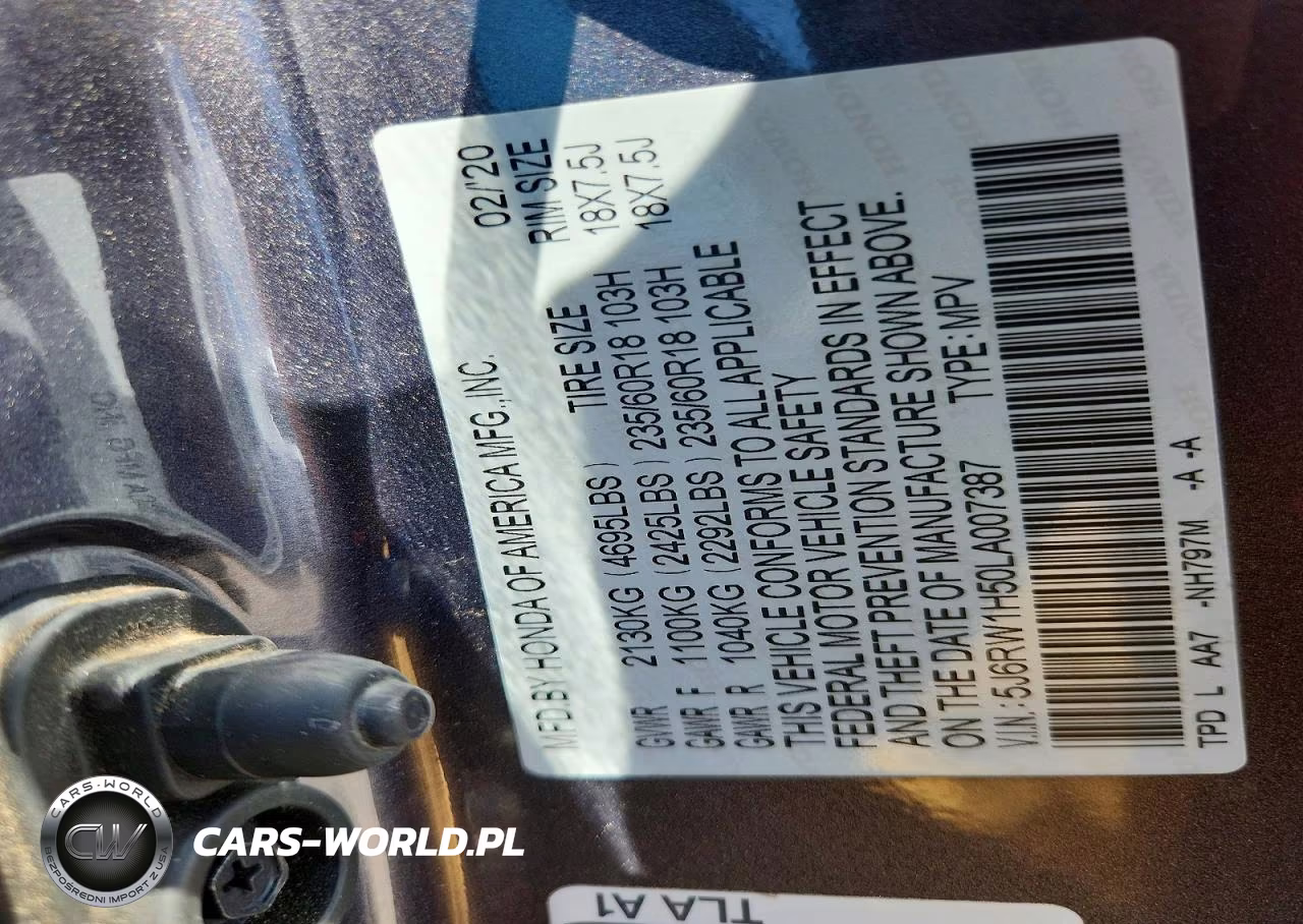 2020 Honda Cr-V Ex VIN:5J6RW1H50LA007387 - 13
