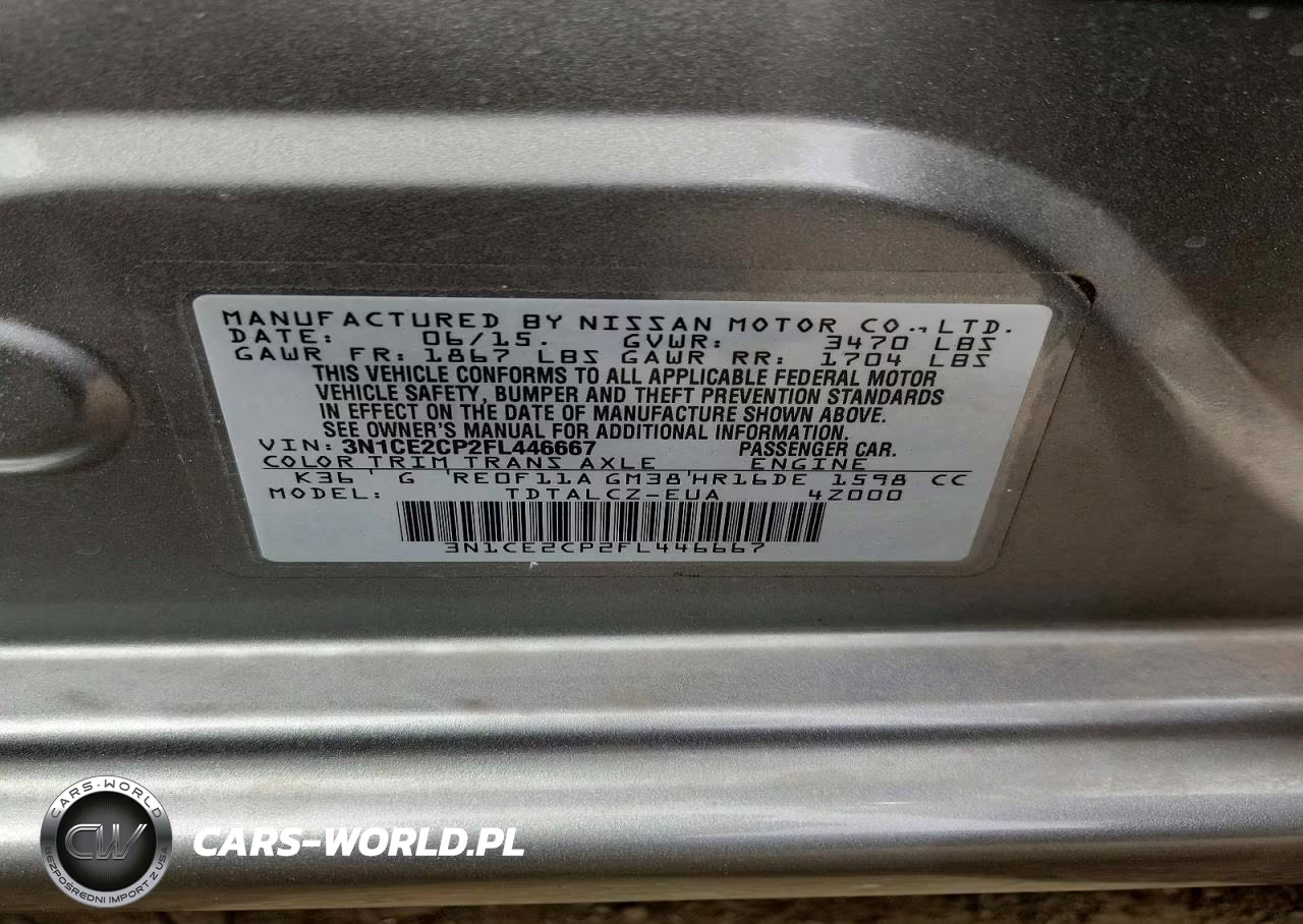 2015 Nissan Versa Note S Plus VIN:3N1CE2CP2FL446667 - 12