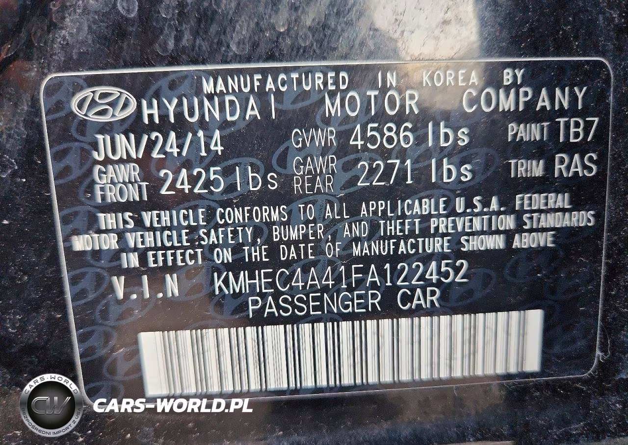 2015 Hyundai Sonata Hybrid Limited VIN:KMHEC4A41FA122452 - 13