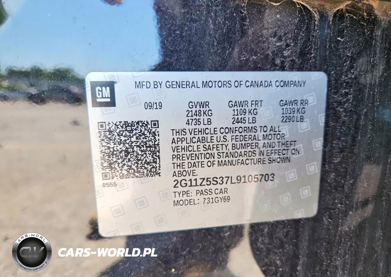 2020 Chevrolet Impala Lt VIN:2G11Z5S37L9105703 - 13