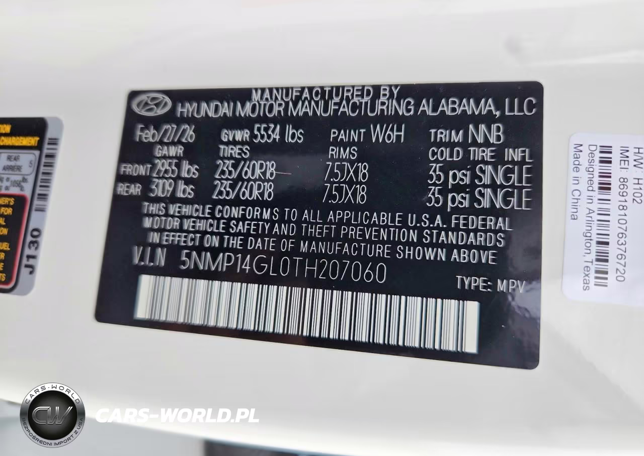 2026 Hyundai Santa Fe Se VIN:5NMP14GL0TH207060 - 13