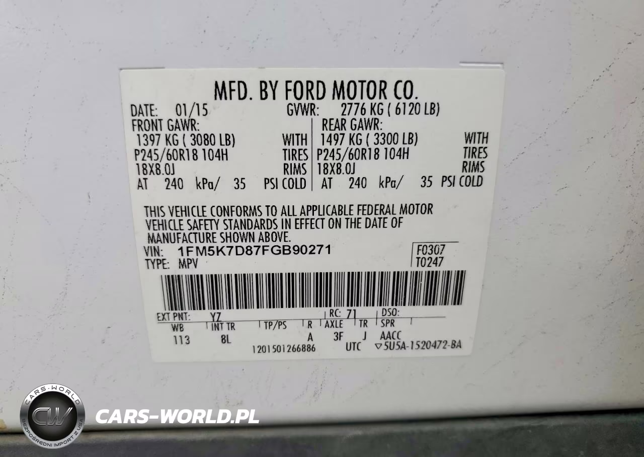 2015 Ford Explorer Xlt VIN:1FM5K7D87FGB90271 - 13