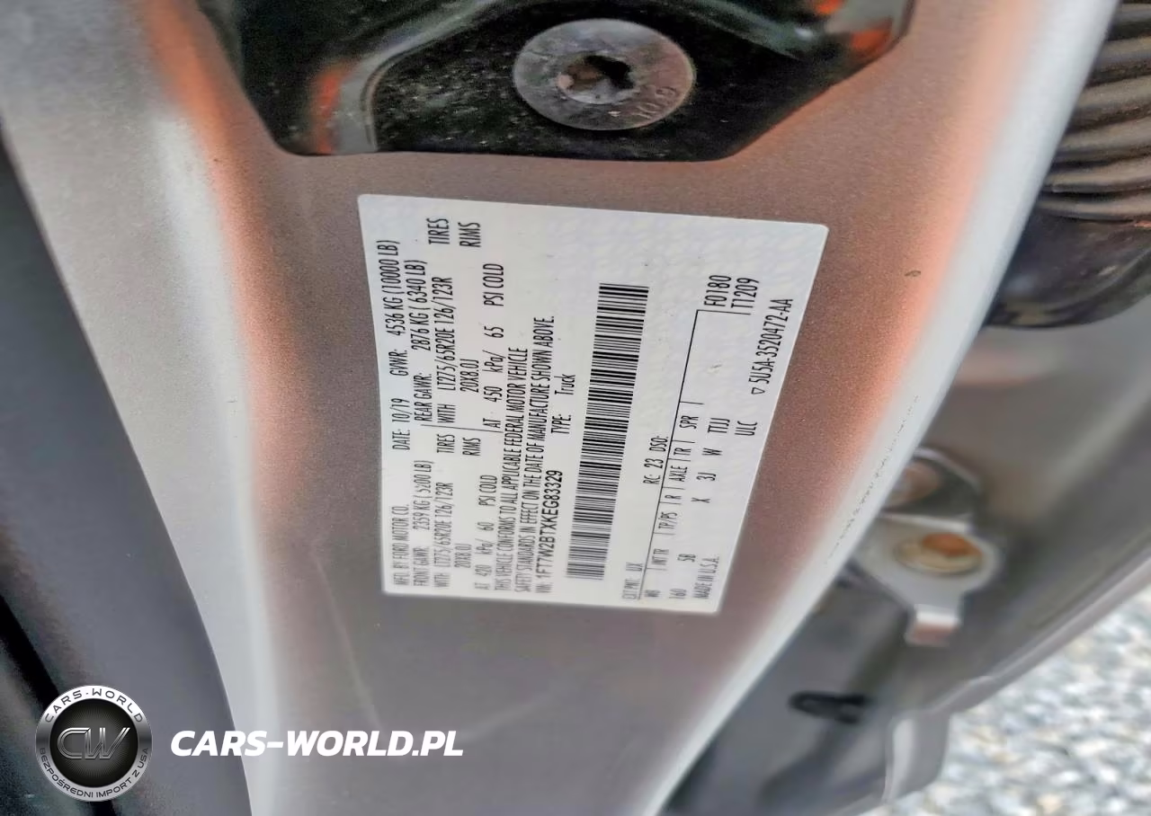 2019 Ford F250 Super Duty VIN:1FT7W2BTXKEG83329 - 13