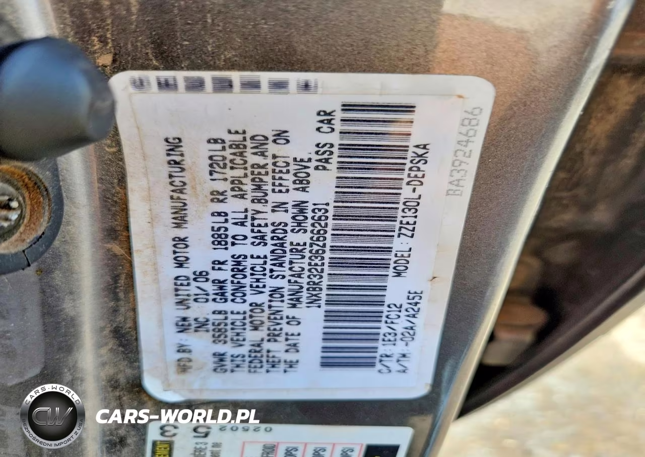 2006 Toyota Corolla S VIN:1NXBR32E36Z662631 - 12