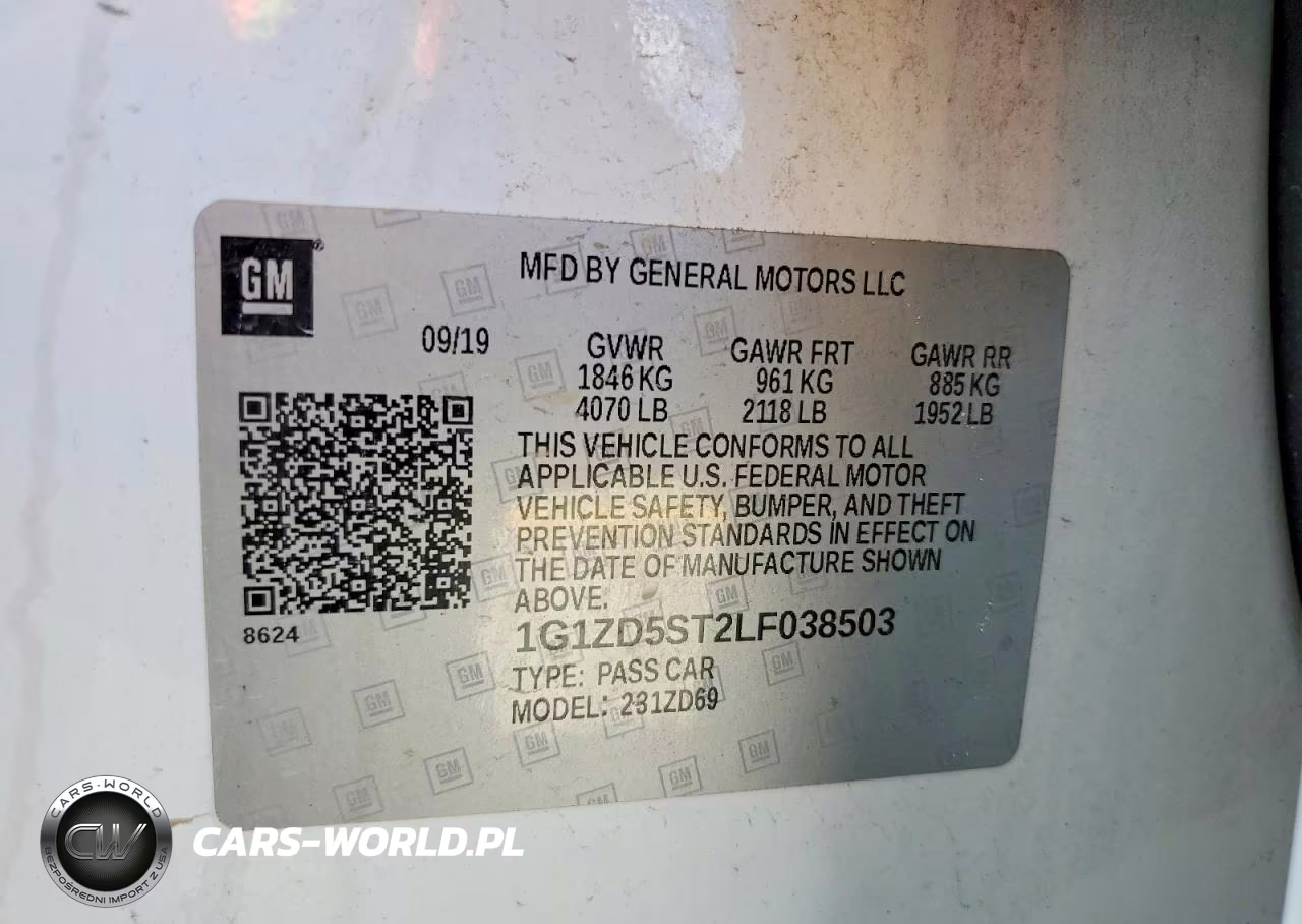 2020 Chev Malibu VIN:1G1ZD5ST2LF038503 - 12