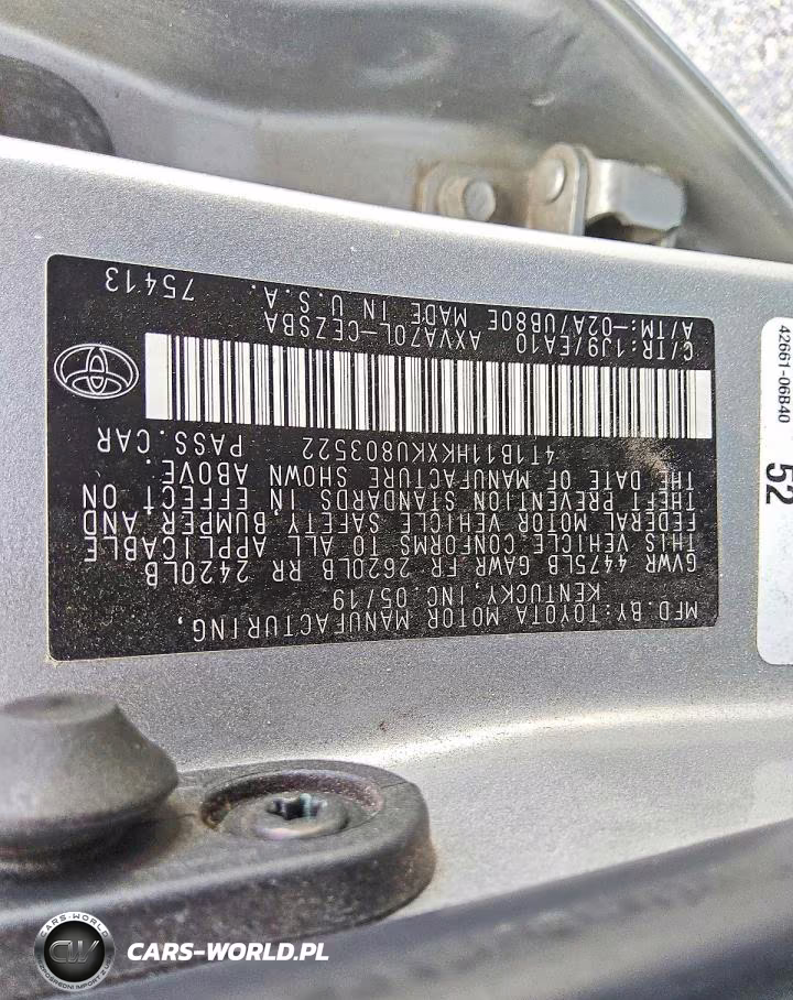 2019 Toyota Camry Se VIN:4T1B11HKXKU803522 - 12